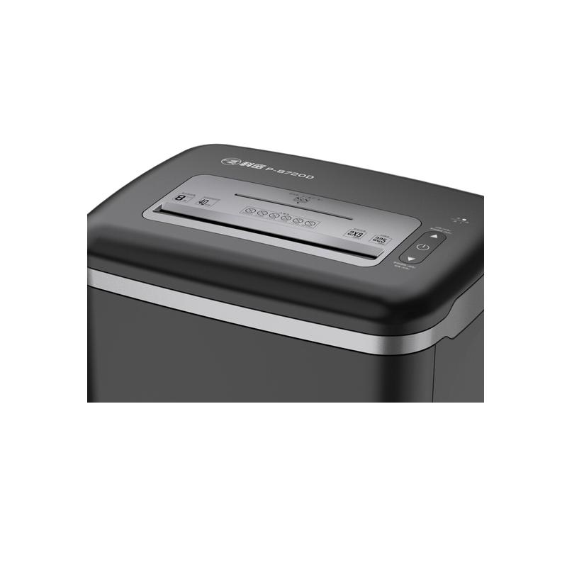 科密 P-8720D 碎纸机 单次8张 持续40分钟 23L 可碎卡、光盘、订书针按台销售