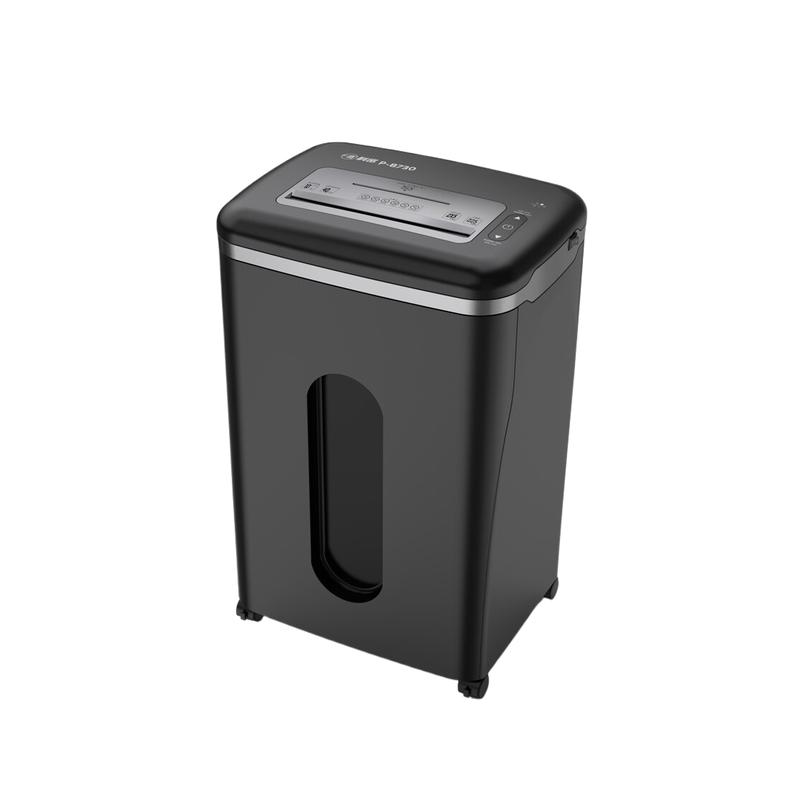 科密 P-8730 碎纸机 单次10张 持续40分钟 25L 可碎卡、光盘、订书针按台销售