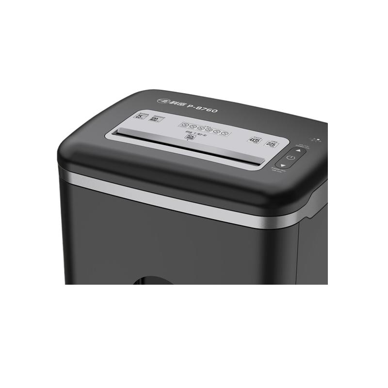 科密 P-8760 碎纸机 单次25张 持续120分钟 36L 可碎卡、光盘、订书针按台销售
