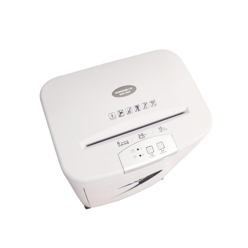 三木 SD9331 碎纸机 连碎10分钟 单次碎7张 20L大容量 碎纸效果2*6mm按台销售