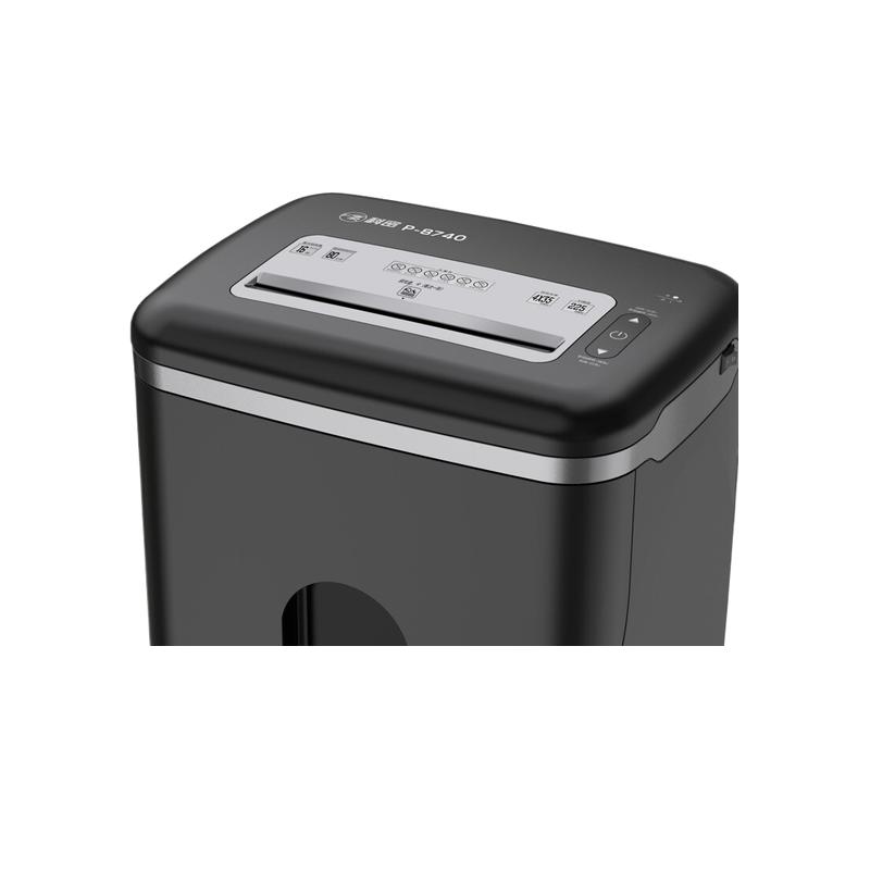 科密 P-8740 碎纸机 单次16张 持续80分钟 31L 可碎卡、光盘、订书针按台销售 科密 P-8740 碎纸机 单次16张 持续80分钟 31L 可碎卡、光盘、订书针按台销售