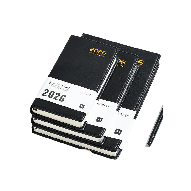 申士 2026-2 笔记本 A6黑色105mm*195mm按本销售