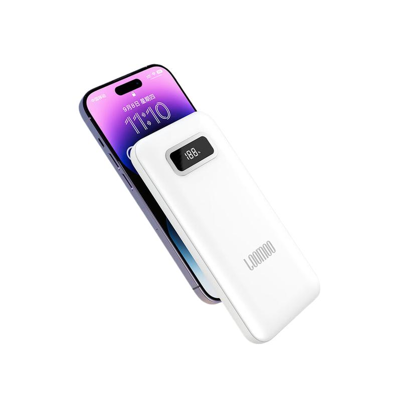 乐默 LPB-280 移动电源 10000mAh 快充 白色按个销售