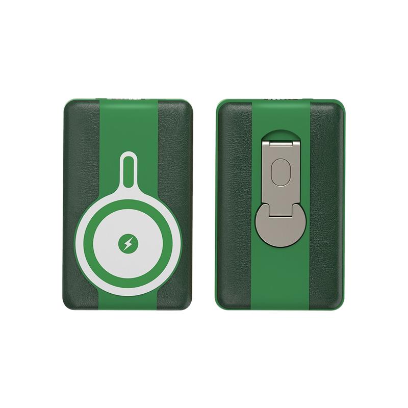 乐默 LPBA-068 移动电源 10000mAh 皮革磁吸无线充 绿色按个销售