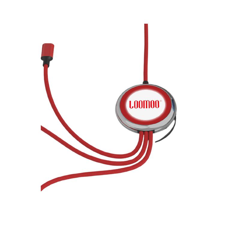 乐默 LCB-162 数据线 LED灯发光一拖三 105cm按个销售