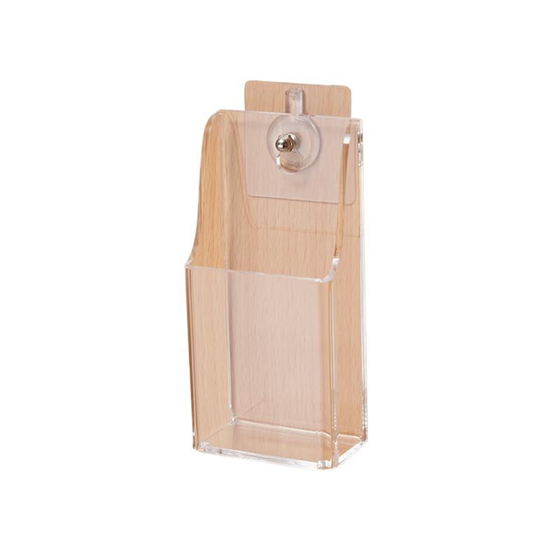 元族 收纳盒 单格 6.5cm*3.8cm*14cm 壁挂亚克力透明 免打孔按个销售