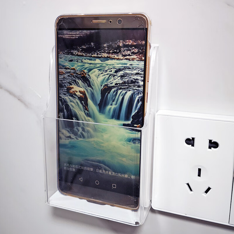 元族 收纳盒 单格 6.5cm*3.8cm*14cm 壁挂亚克力透明 免打孔按个销售