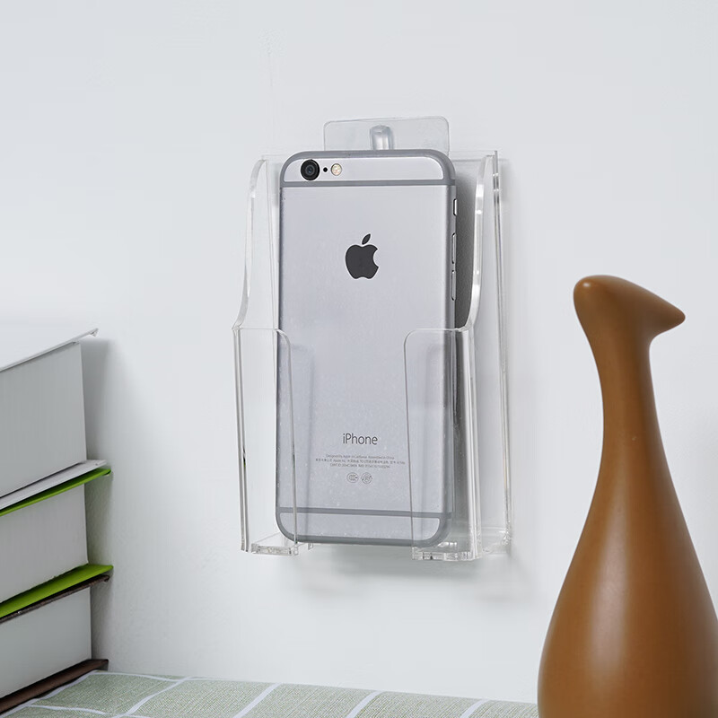 元族 收纳盒 单格 6.5cm*3.8cm*14cm 壁挂亚克力透明 免打孔按个销售