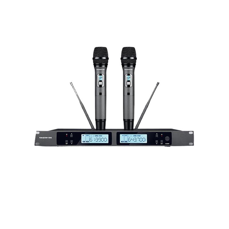 得胜 TS-5999 无线话筒 一拖二手持麦克风 黑色按套销售