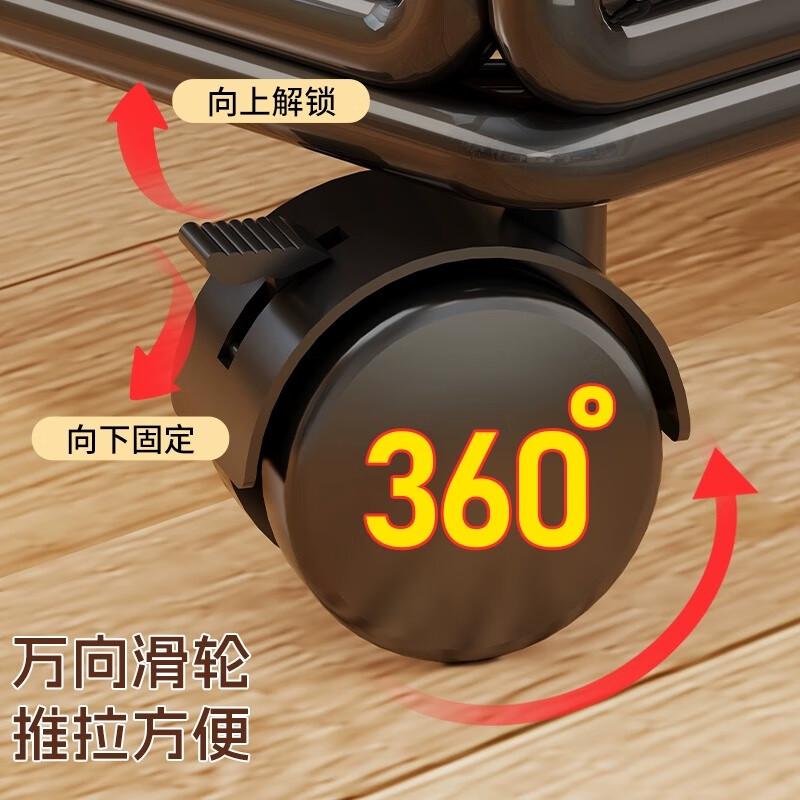 林家小子 收纳箱 铁艺 敞口 带轮 48*30*30cm 白色按个销售