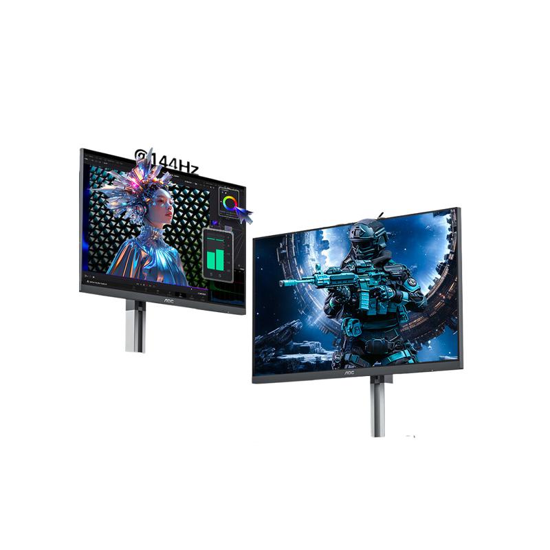 AOC U27U3XD 显示器 27英寸4K 144Hz双模FHD 288Hz HDR400 Type-C90W  旋转升降按台销售