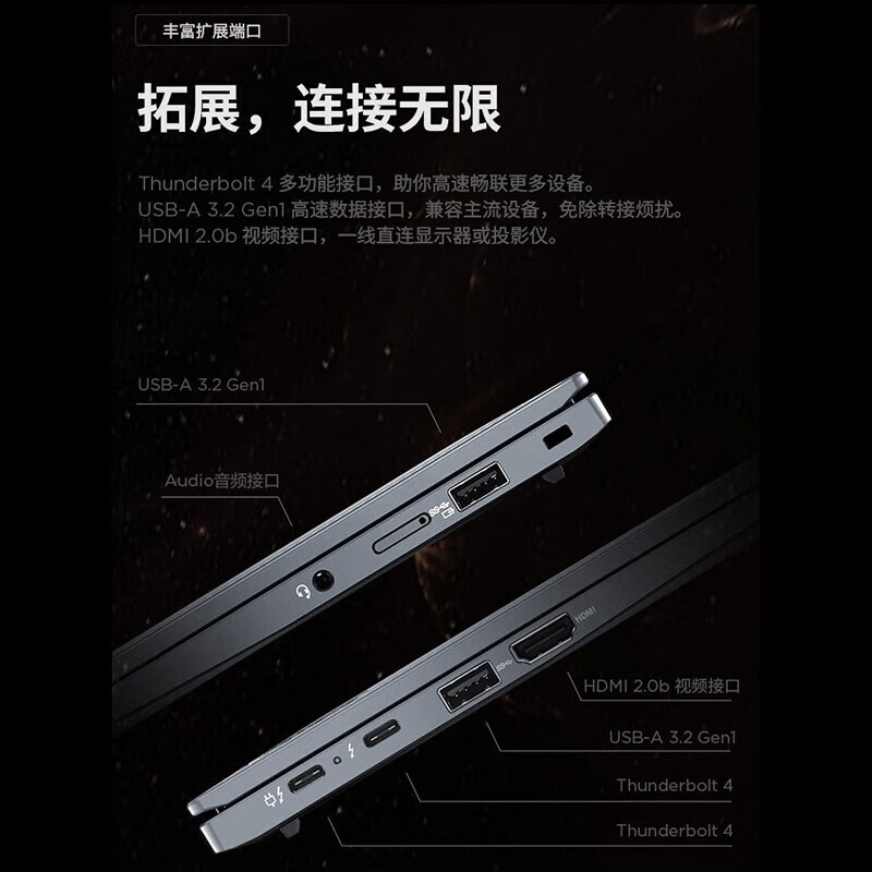 联想 ThinkPad X1 Carbon 2023 笔记本电脑 13代酷睿i7-1360P/16G /2Tssd- 2.2K屏 14英寸 4G版 包+鼠标按台销售