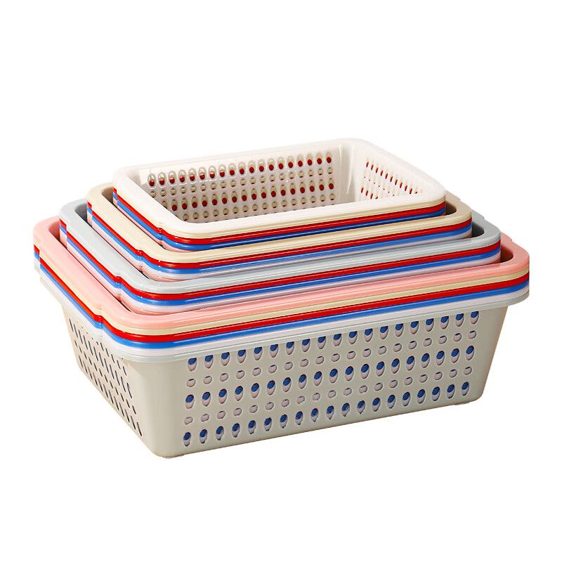 山头林村 收纳篮 白色-加大号 40*30*12cm按个销售