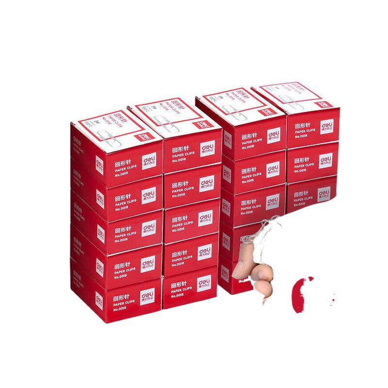 得力 0050 金属回形针 50mm 100枚/盒  10盒按组销售