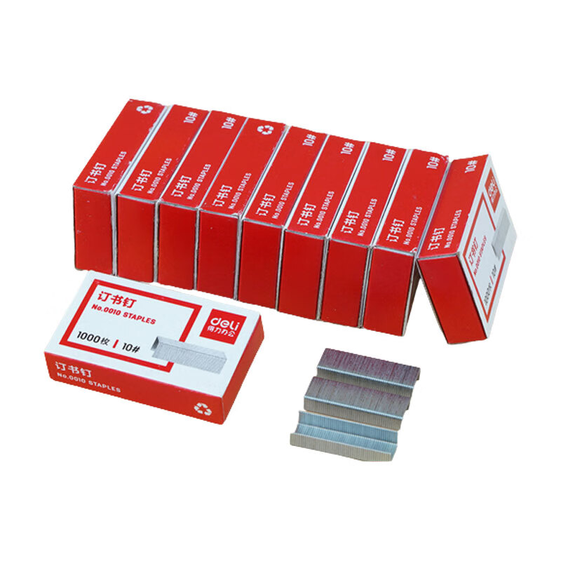 得力 0012 订书钉 24/6通用型 1000枚/盒 10盒装按组销售