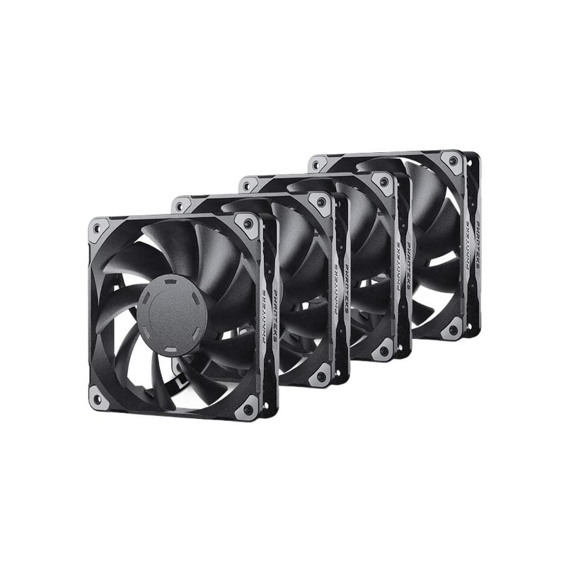 PHANTEKS PH-F120M25_PWM_BBK01 台式机箱水冷散热风扇 12cm  M25-120/四联包/无光按套销售