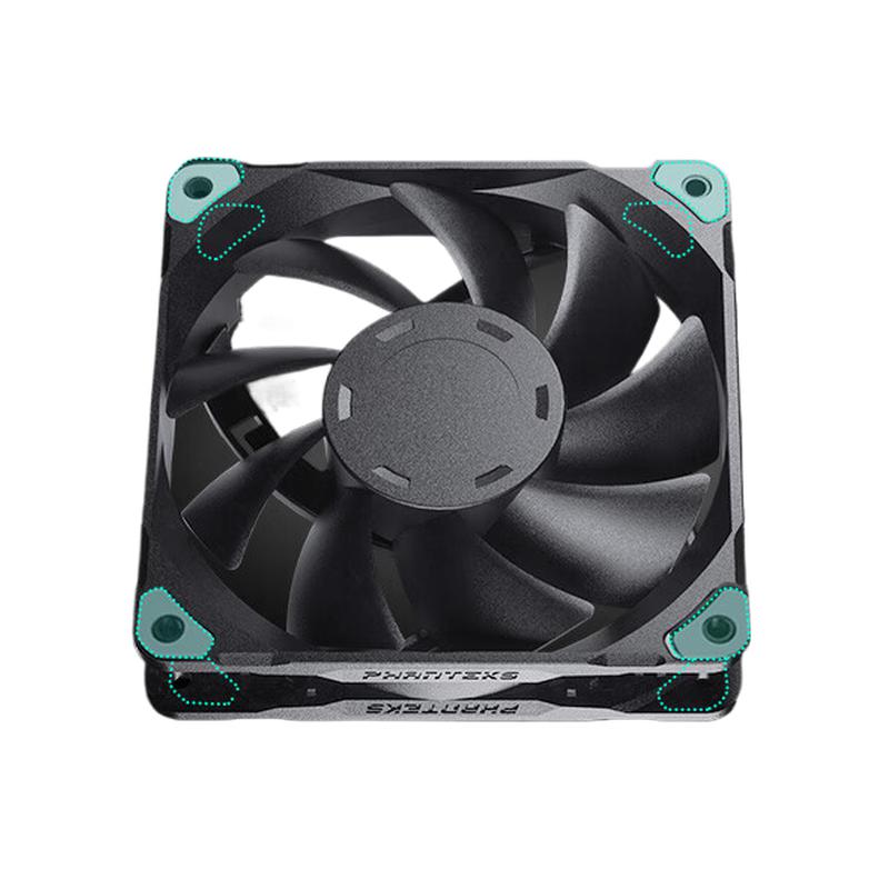 PHANTEKS PH-F120M25_PWM_BBK01 台式机箱水冷散热风扇 12cm  M25-120/四联包/无光按套销售