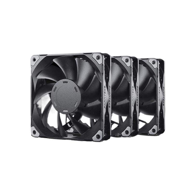 PHANTEKS PH-F120M25_PWM_BBK01 台式机箱水冷散热风扇 12cm  M25-120/四联包/无光按套销售