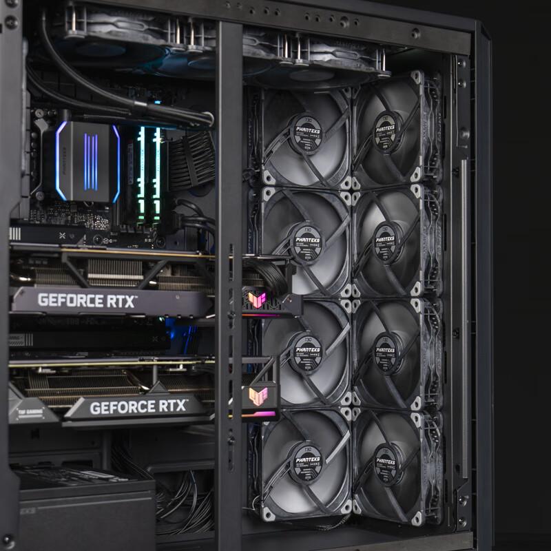 PHANTEKS PH-ES620PTG_BK02 台式机箱 (SSI双路板/2U电源/双5090/5080显卡)  PK620工作站版|玻璃侧透|多GPU按个销售