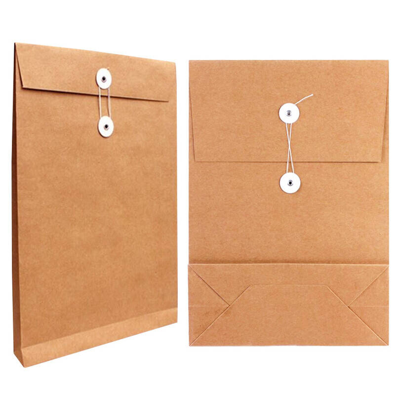 昂胜 牛皮纸档案袋 A3 加厚300g纸底宽3.5cm  25个/包按包销售