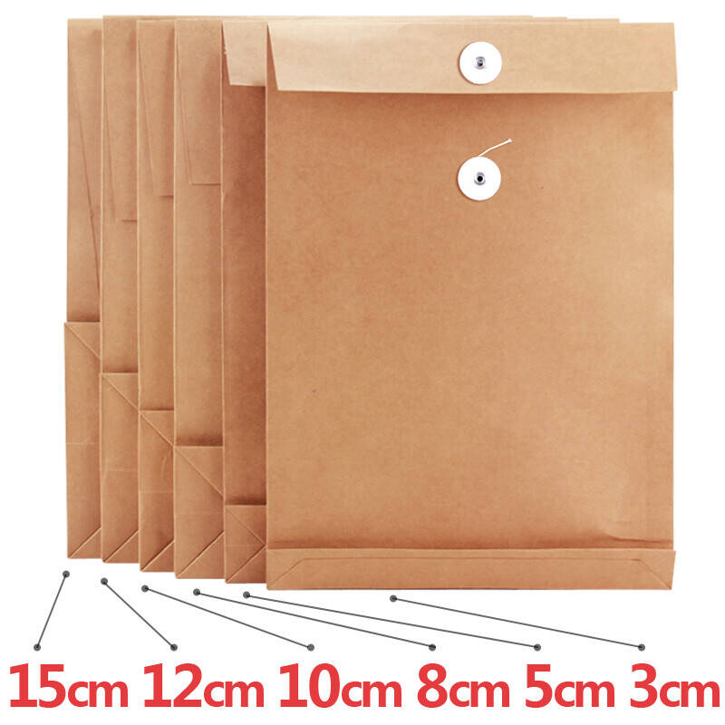 昂胜 牛皮纸档案袋 A3 加厚300g纸底宽3.5cm  25个/包按包销售