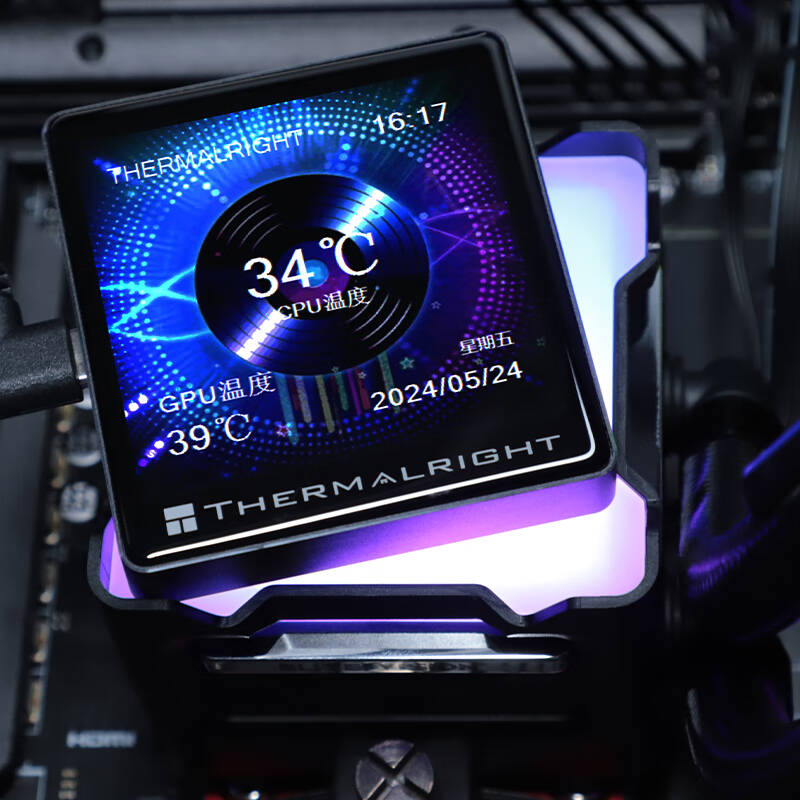 利民 ELITE VISION 360 ARGB BLACK 一体式水冷散热器 精英视界 IPS液晶屏 黑色按台销售