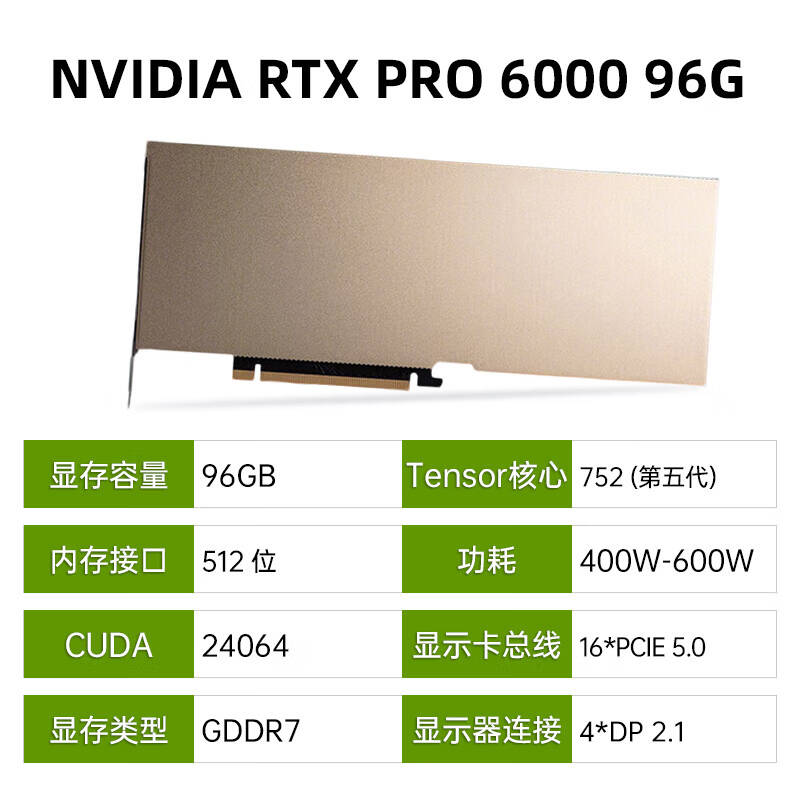 英伟达 RTX Pro6000 显卡 96G 服务器版按个销售 英伟达 RTX Pro6000 显卡 96G 服务器版按个销售