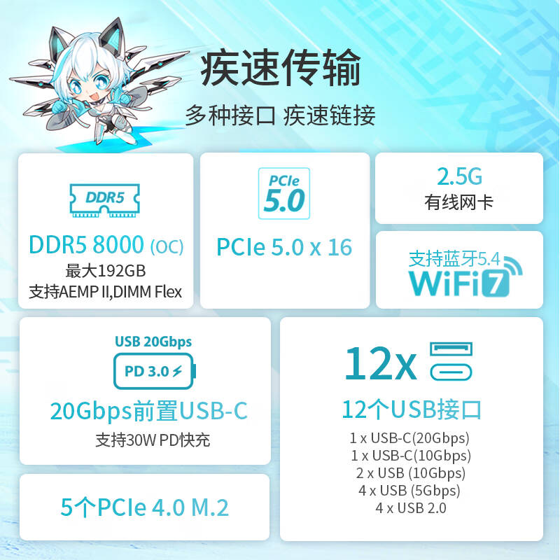 ROG STRIX Z790-A GAMING WIFI S 吹雪主板 支持DDR5 CPU 14900K/14700K（Intel Z790/LGA 1700）按个销售