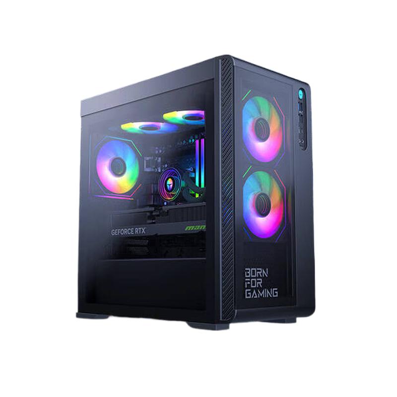 雷神 黑武士·猎刃Pro 台式电脑主机 i7-14700F 32G RTX5060Ti 16G显存 1T按台销售