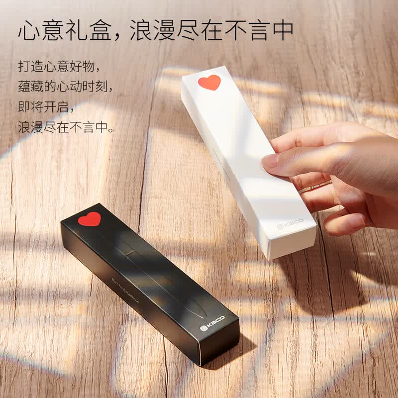 KACO 中性笔 黑杆（笔*1，笔芯*2)  0.5mm子弹头黑色按套销售