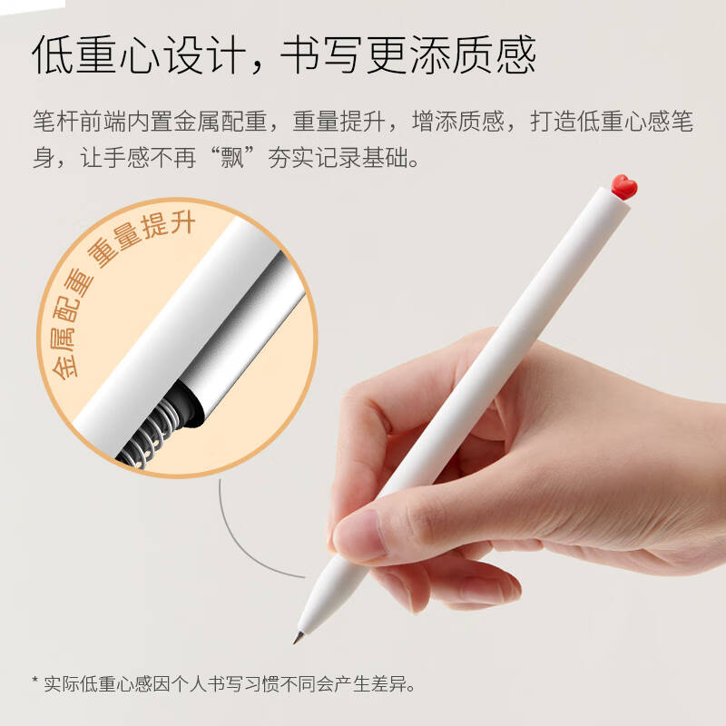 KACO 中性笔 黑杆（笔*1，笔芯*2)  0.5mm子弹头黑色按套销售