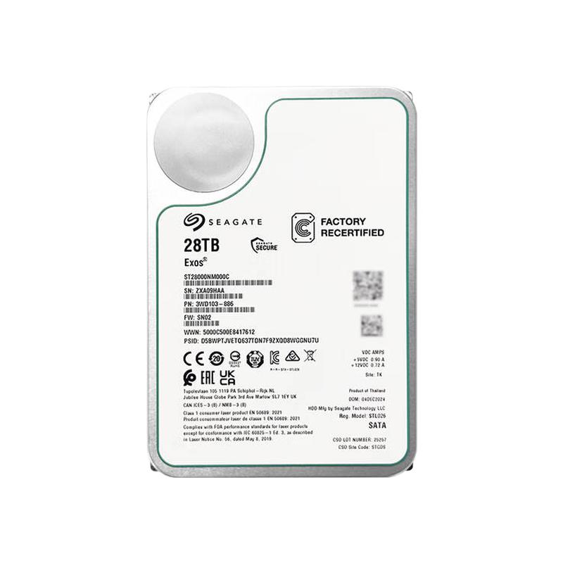 希捷 ST28000NM000C 机械硬盘 28TB 存储监控NAS盘 官换按个销售 希捷 ST28000NM000C 机械硬盘 28TB 存储监控NAS盘 官换按个销售