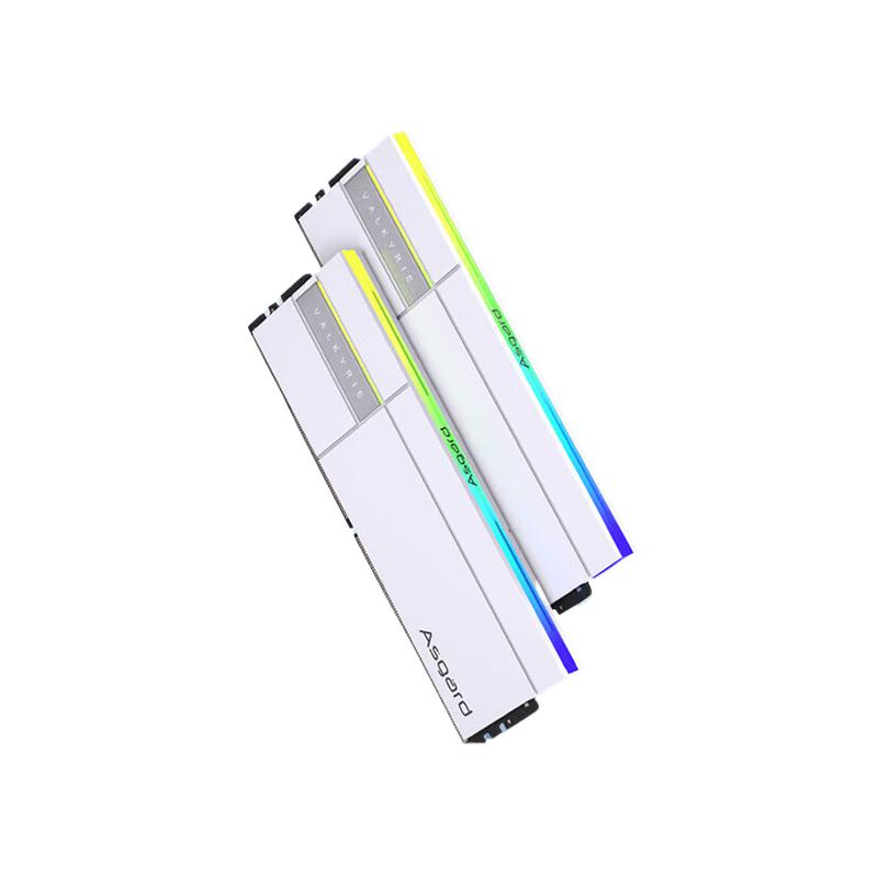 阿斯加特 DDR5 RGB 台式机内存条 6000 C28 女武神II-极地白  32GB 2条套条 (16GBx2)按组销售