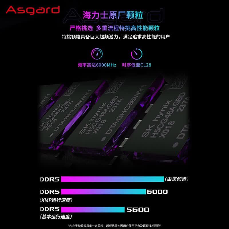 阿斯加特 DDR5 RGB 台式机内存条 6000 C28 女武神II-极地白 32GB 2条套条 (16GBx2)按组销售 阿斯加特 DDR5 RGB 台式机内存条 6000 C28 女武神II-极地白 32GB 2条套条 (16GBx2)按组销售