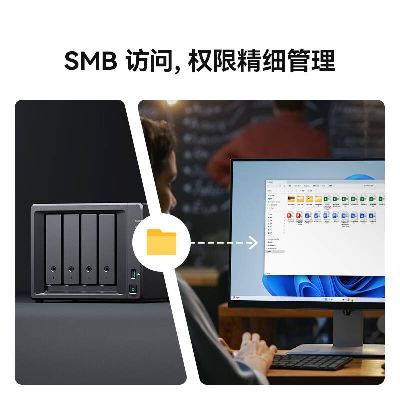 群晖 DS925+ NAS网络存储服务器 四核心四盘位 搭配2块群晖HAT3320-8TB硬盘套装按套销售