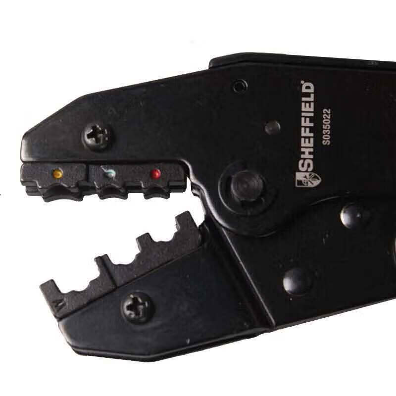 钢盾 S035022 绝缘端子压接钳 0.5-6mm²按(把)销售 钢盾 S035022 绝缘端子压接钳 0.5-6mm²按(把)销售