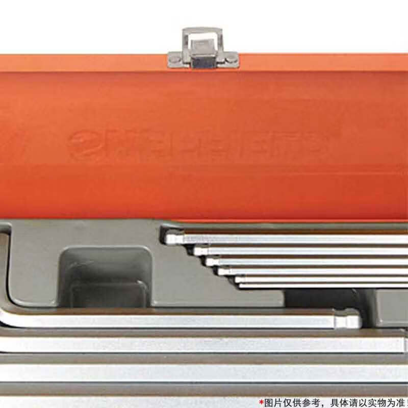 钢盾 S050026 公制加长球头内六角扳手(铁盒) 10件按(套)销售 钢盾 S050026 公制加长球头内六角扳手(铁盒) 10件按(套)销售