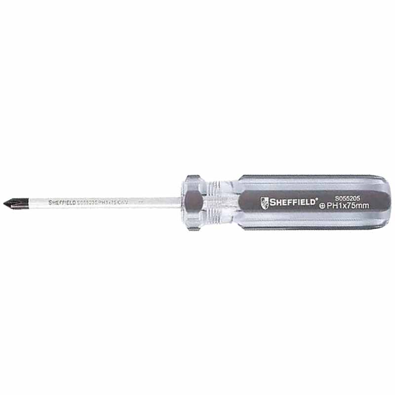钢盾 S055205 十字彩条柄螺丝批 PH1X75mm按（把）销售