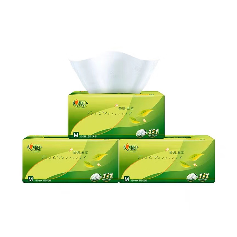心相印 DT32150 抽纸 3包/提 抽纸软抽 150抽 20提/箱按箱销售