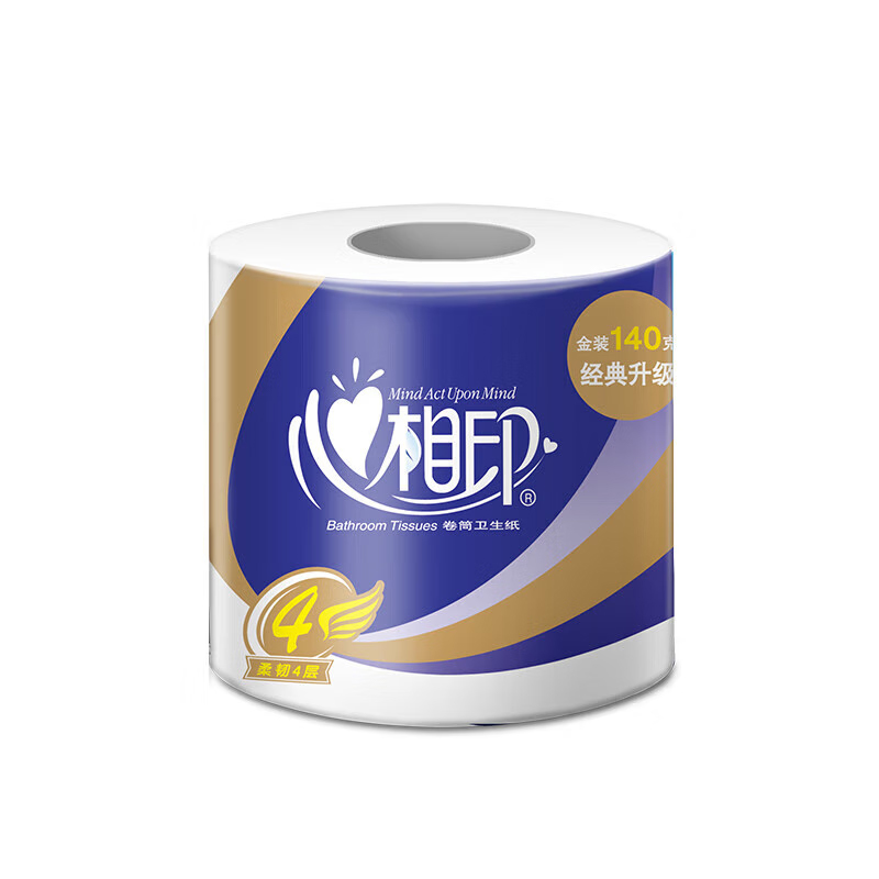 心相印 BT910 空芯卷纸 140克/卷*10卷/提*6提/箱按（箱）销售