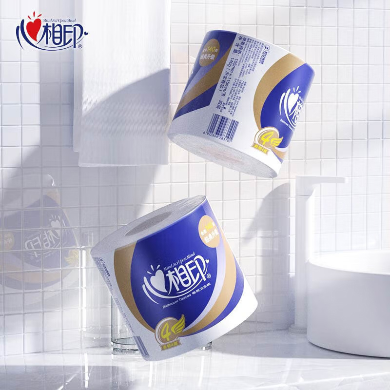 心相印 BT910 空芯卷纸 140克/卷*10卷/提*6提/箱按（箱）销售