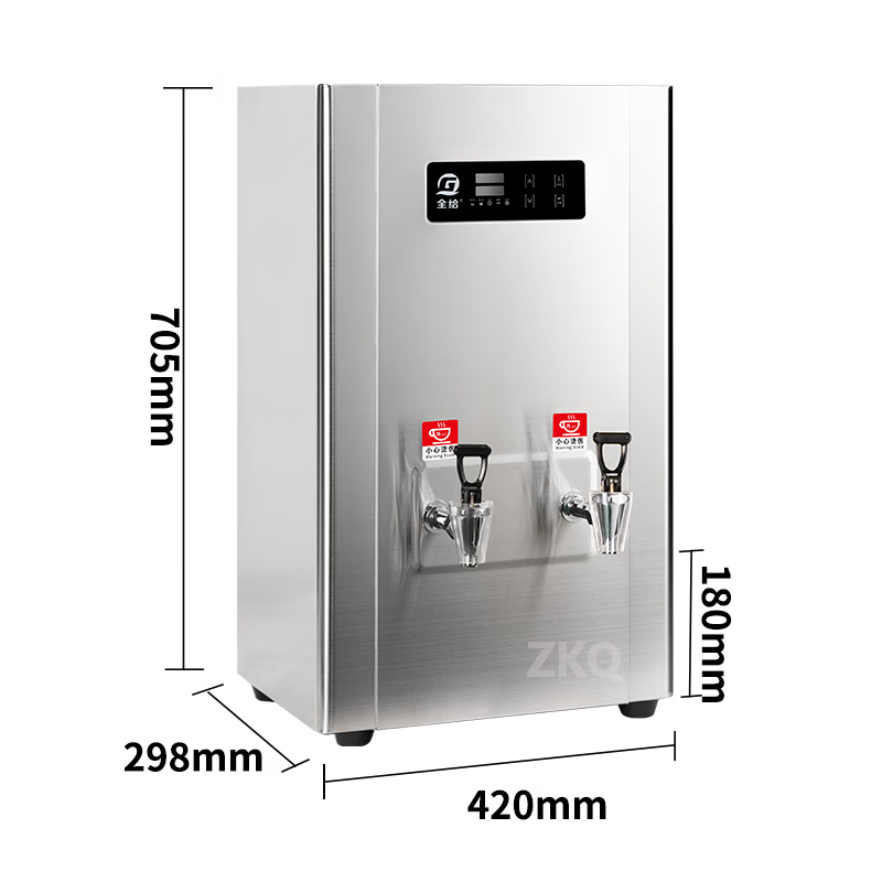 全给 QG-F2-DQ30S 步进式节能开水器 420*523*1380mm  220V 3KW 内胆35L 出水60L/H  双开水 五级RO按（台）销售