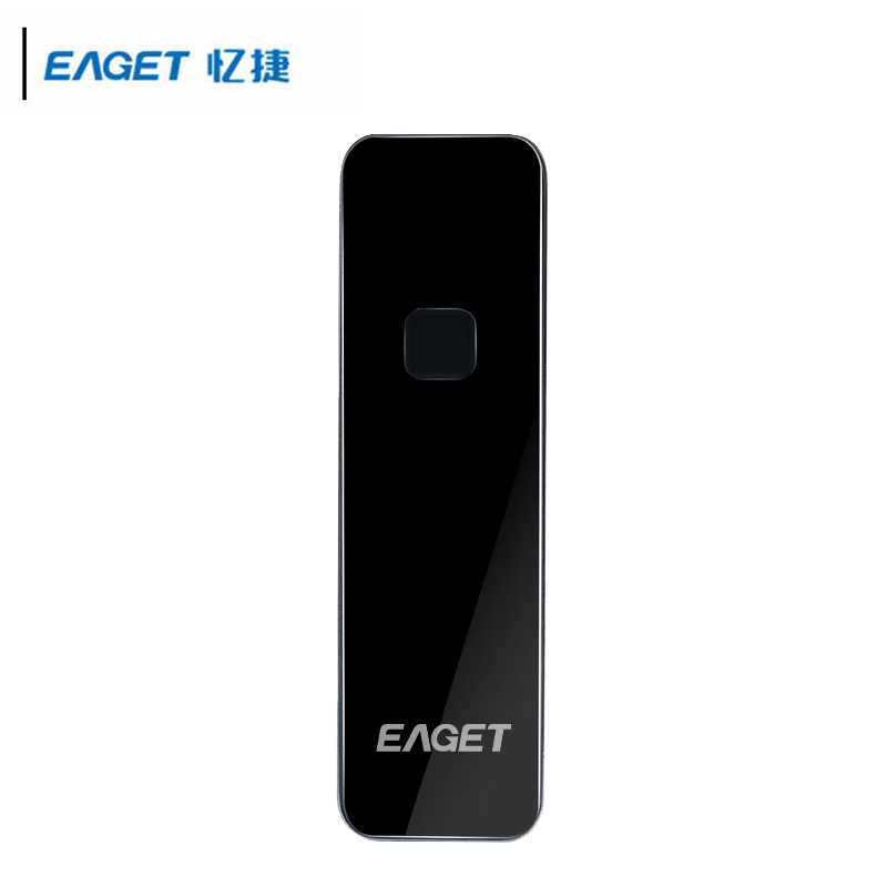 忆捷 FM2 512G 移动固态硬盘 黑色 Type-c USB 3.2 传输高达540MB/s 指纹识别按块销售