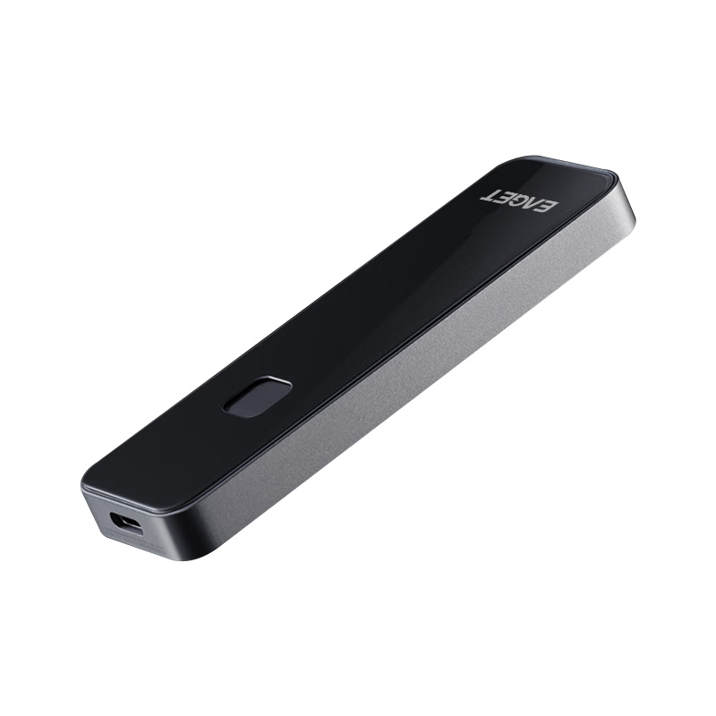 忆捷 FM2 512G 移动固态硬盘 黑色 Type-c USB 3.2 传输高达540MB/s 指纹识别按块销售