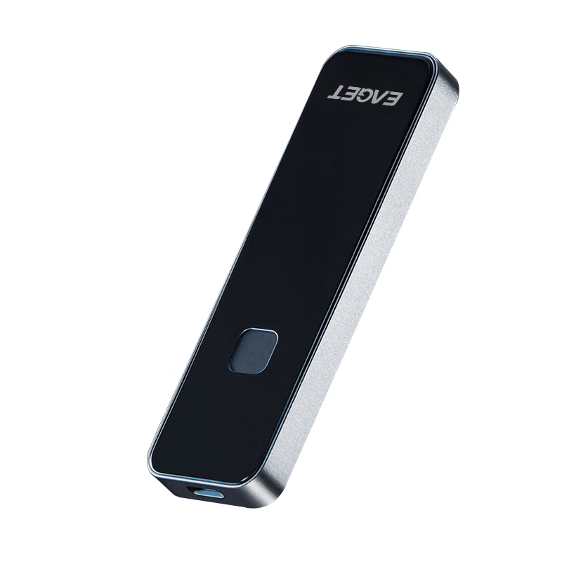 忆捷 FM2 512G 移动固态硬盘 黑色 Type-c USB 3.2 传输高达540MB/s 指纹识别按块销售