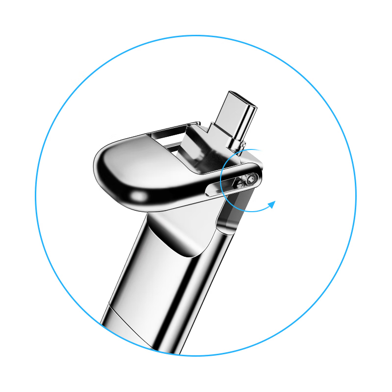忆捷 HS-C02 512GB 手机固态U盘 USB3.0 读速高达530MB/s 写420MB/s   Type-C双接口按（块）销售
