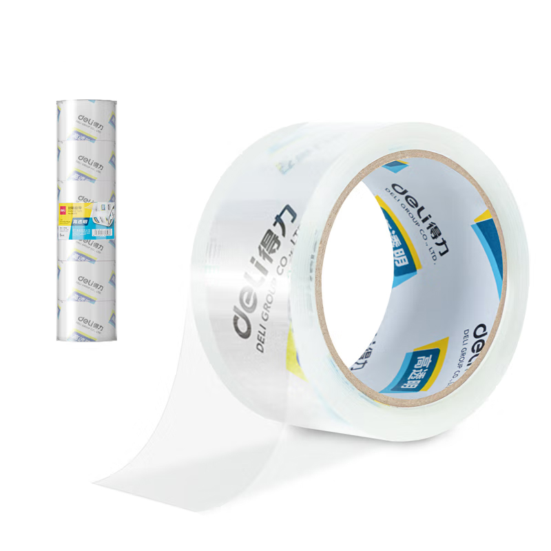 得力 30323 封箱胶带 打包胶带 60mm*60y*50um 6卷/筒  单筒装按（筒）销售