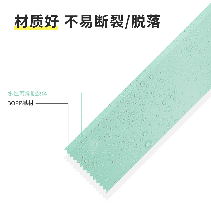 得力 30173 封箱胶带 打包胶带 45mm*60y(≈54.9m)*50um  6卷/筒 单筒装按（筒）销售