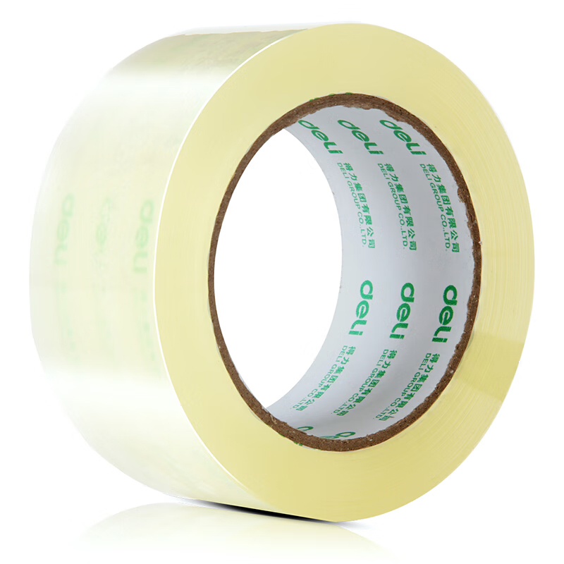 得力 30205 封箱胶带 打包胶带 48mm*100y(≈91.4m)*50um  6卷/筒 单筒装按（筒）销售