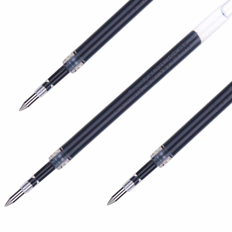 得力 S206 按动子弹头中性笔替芯 0.5mm 黑色 20支/盒 单盒装  书写工具按（盒）销售